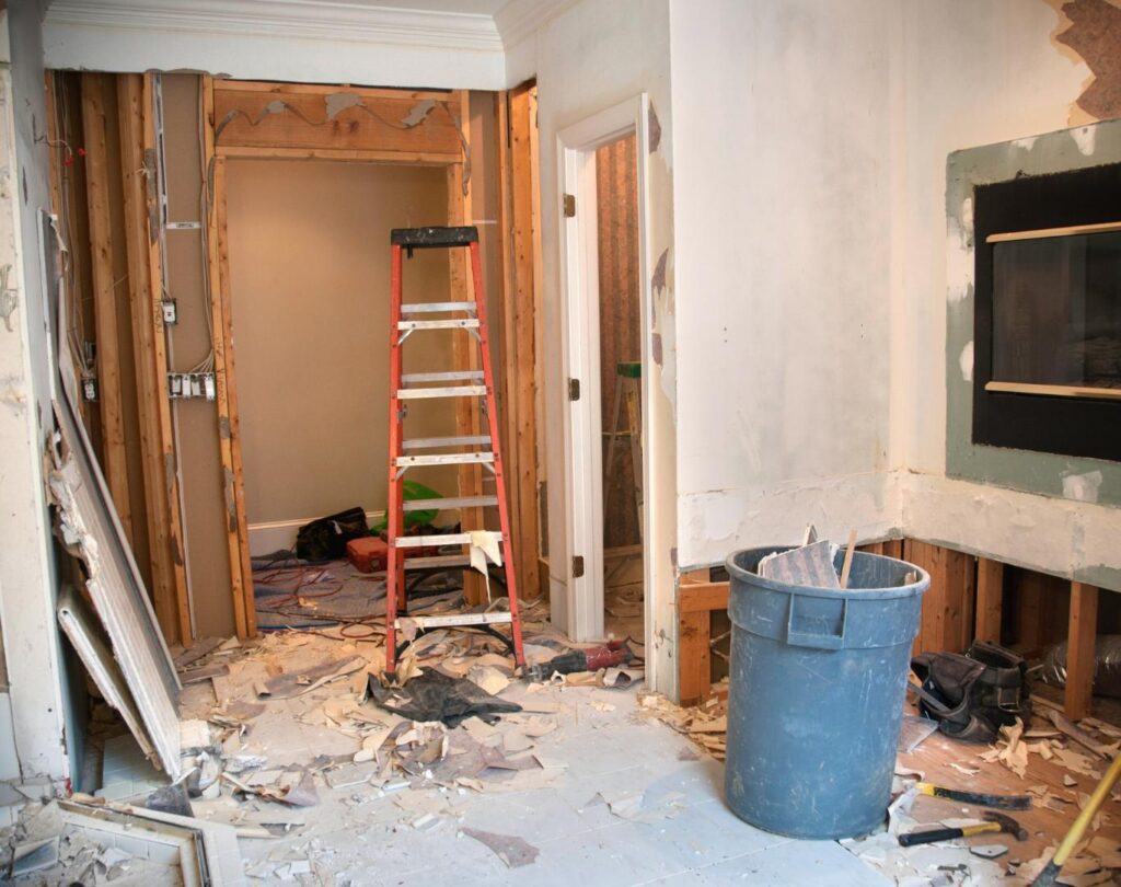 Interior demolition in Chandler, AZ for residential remodels