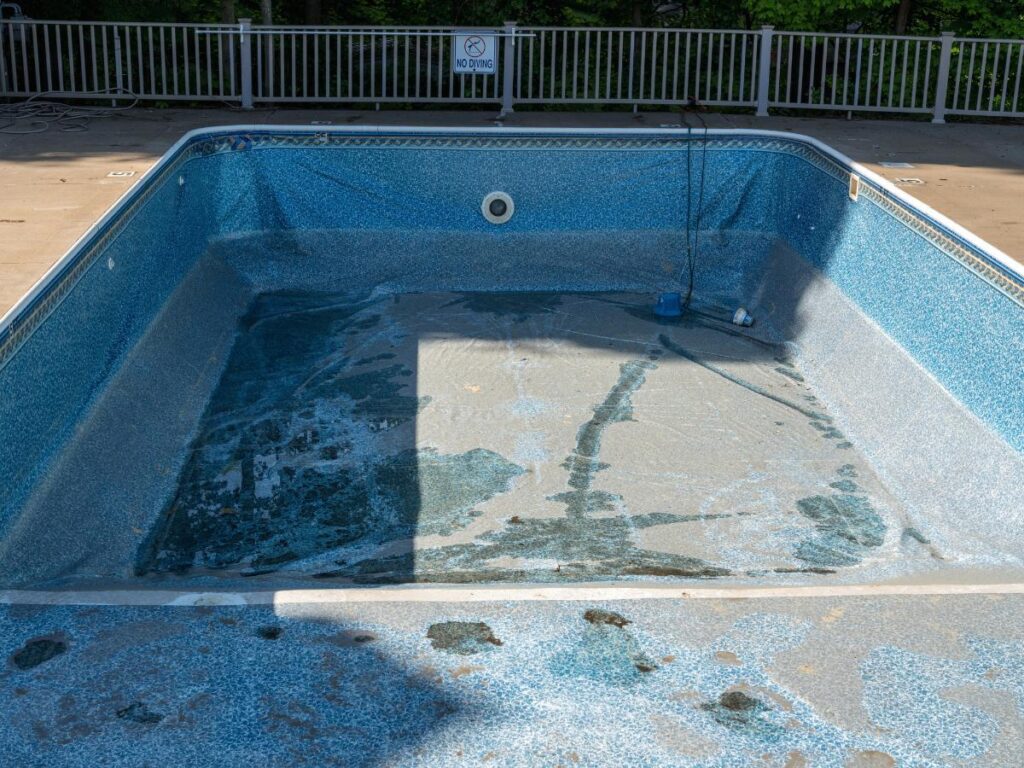 Pool demolition in Glendale, AZ with clean backfill and soil compaction
