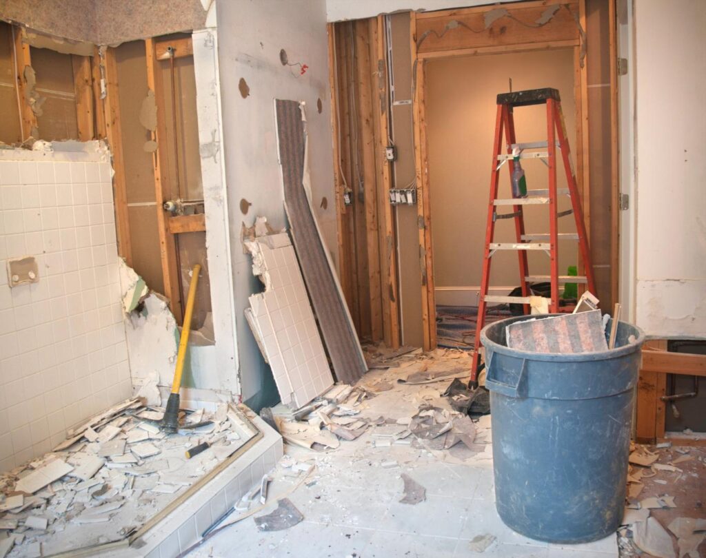 Home demolition in Mesa, AZ with debris removal and grading