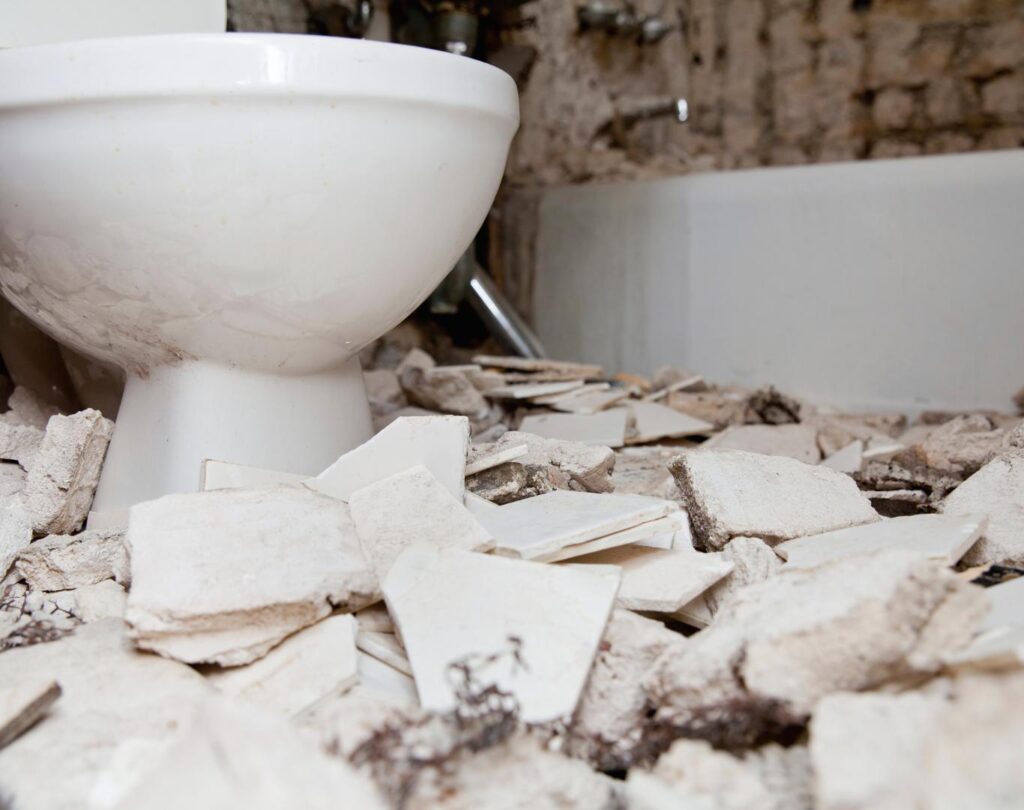 Home demolition in Tolleson, AZ with debris hauling and grading