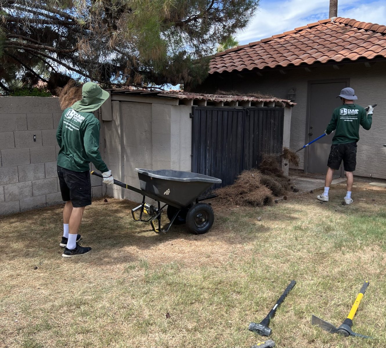 Shed demolition and removal near me in Phoenix, AZ by Dump Brothers​